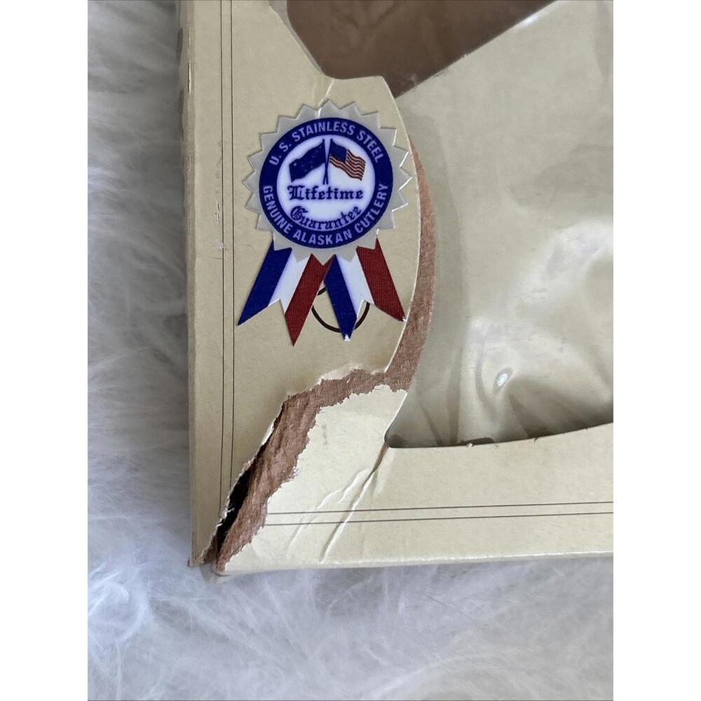 Alaska ULU Legendary Knife of the Arctic 1993  Wood Handle W/Bear Open Box READ - Picture 5 of 7